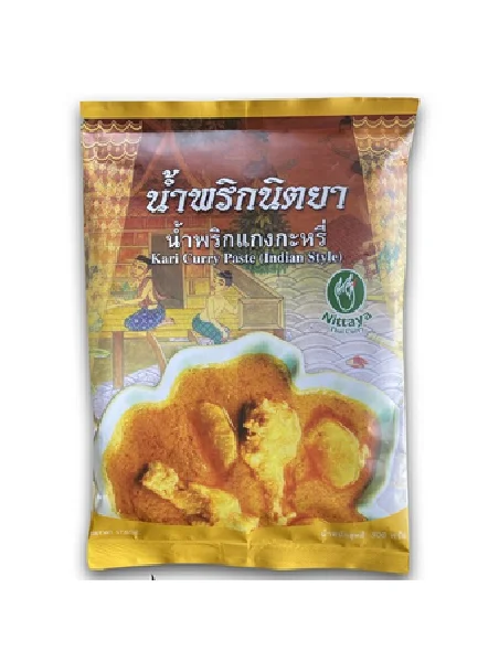 Seasonings Condiments Sauce Food Ingredient Bag Spicy Nittaya Kari Curry Paste (Indian Style) From Thailand