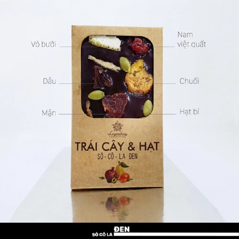  Легендарный шоколад с высоким содержанием шоколада Вьетнам молочный фрукты и орехи шоколадный мятный вкус сделано в вьетнаме