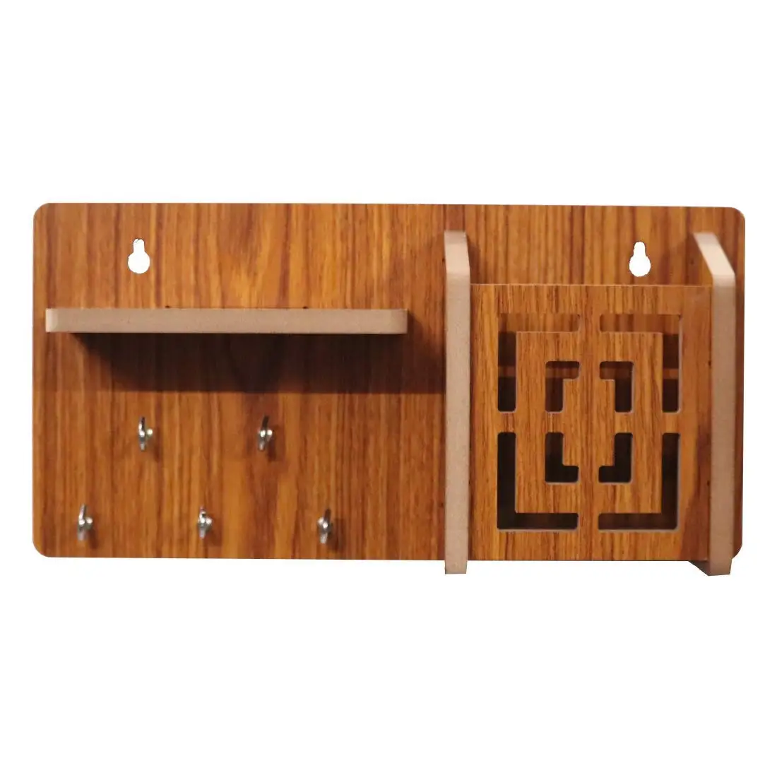 Дизайнерский держатель для ключей полка из натурального дерева настенная плавающая настенное украшение дома деревянные плавающие полки