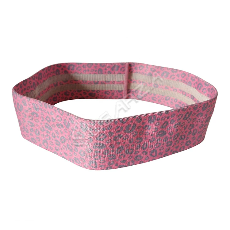 Пользовательский тренажерный зал фитнес-браслет не скатывается плотная ткань сопротивление бедер круглая лента