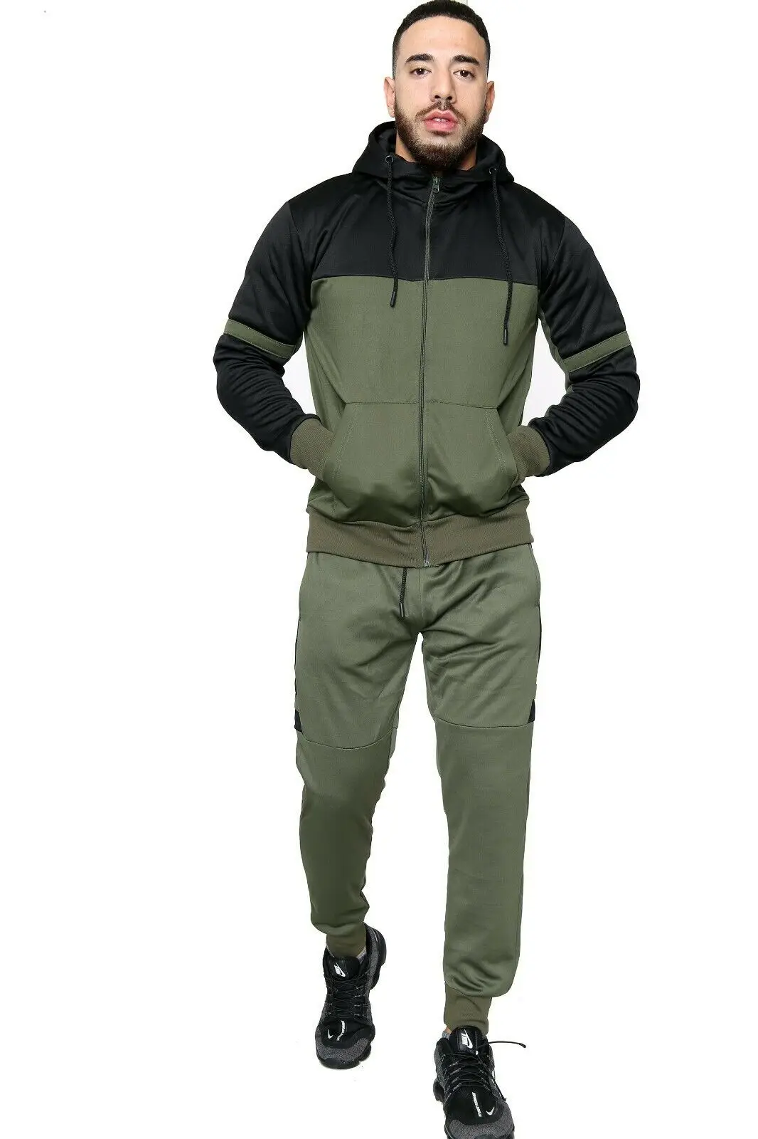 Polyester Fleece Winter Clothes Wholesale Jogging Suits Track Two Piece Set Sportswear Men Sweatshirts Tracksuits For Men