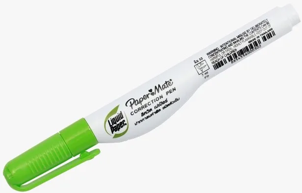 Высококачественная корректирующая ручка Paper Mate 7 мл уникальная система управления сжатием Быстросохнущий прецизионный наконечник с отличным покрытием