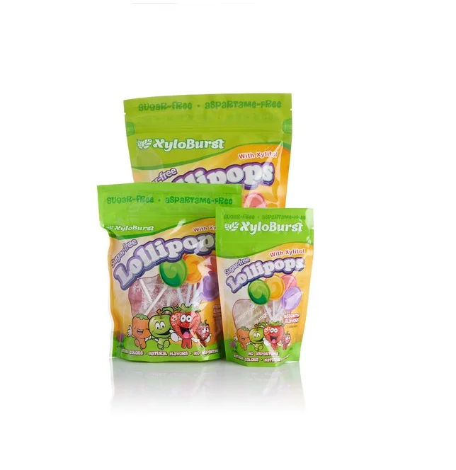Lollipops Assorted Flavors Sugar Free natural xylitol made with natural colors and flavors