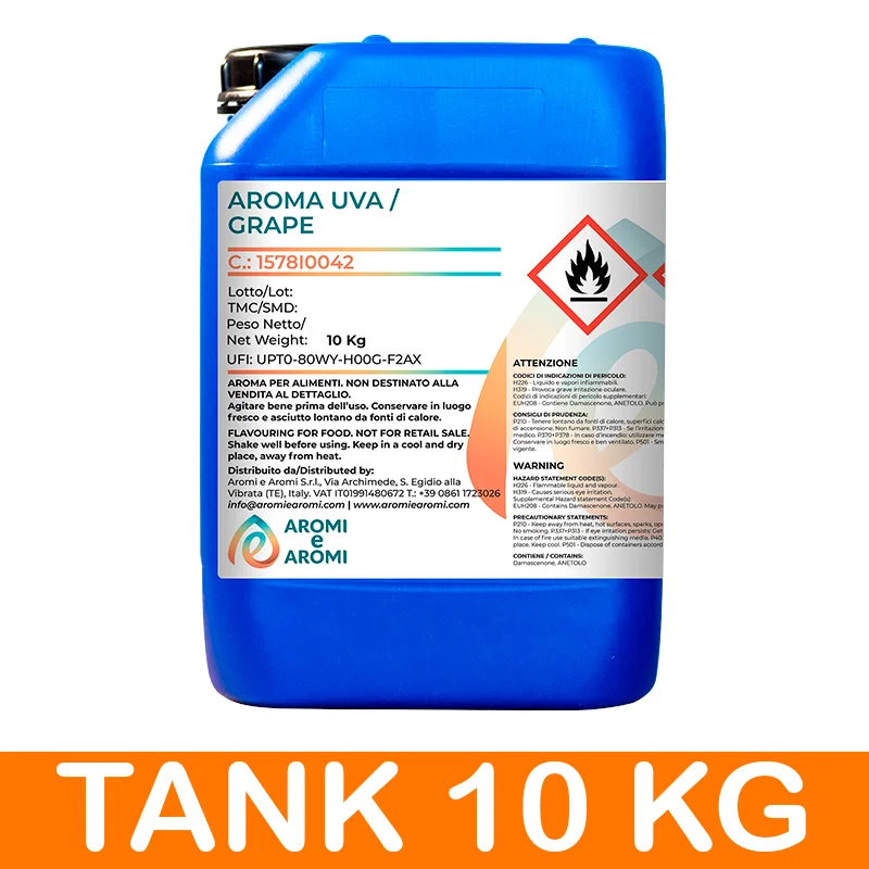 Best Italian Quality Grape Flavor Food Grade - Grape Aroma for for Food & Beverage and Liquid Concentrated Flavor for Vaporizers