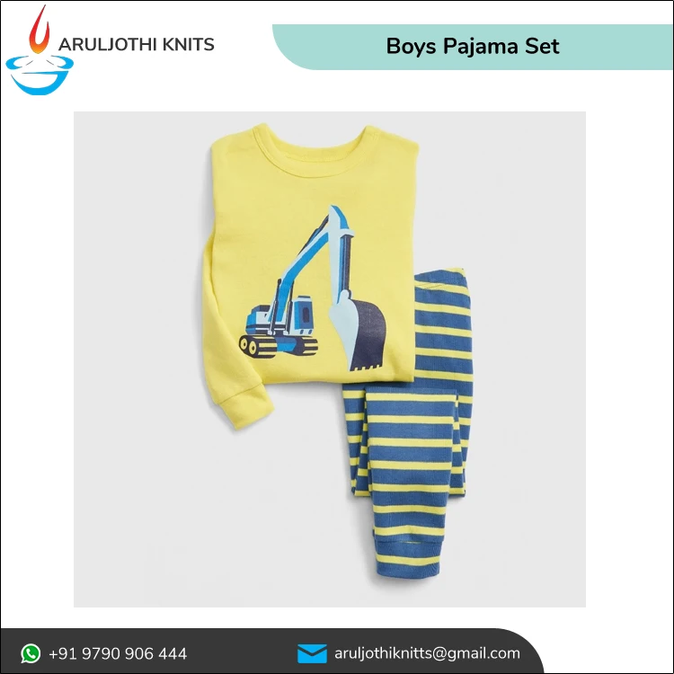 OEM Brand 100% Cotton Boy kids New Design Night Wear Toddler sleepwear nightwear Long Sleeve Pyjama set Children Pajama Set