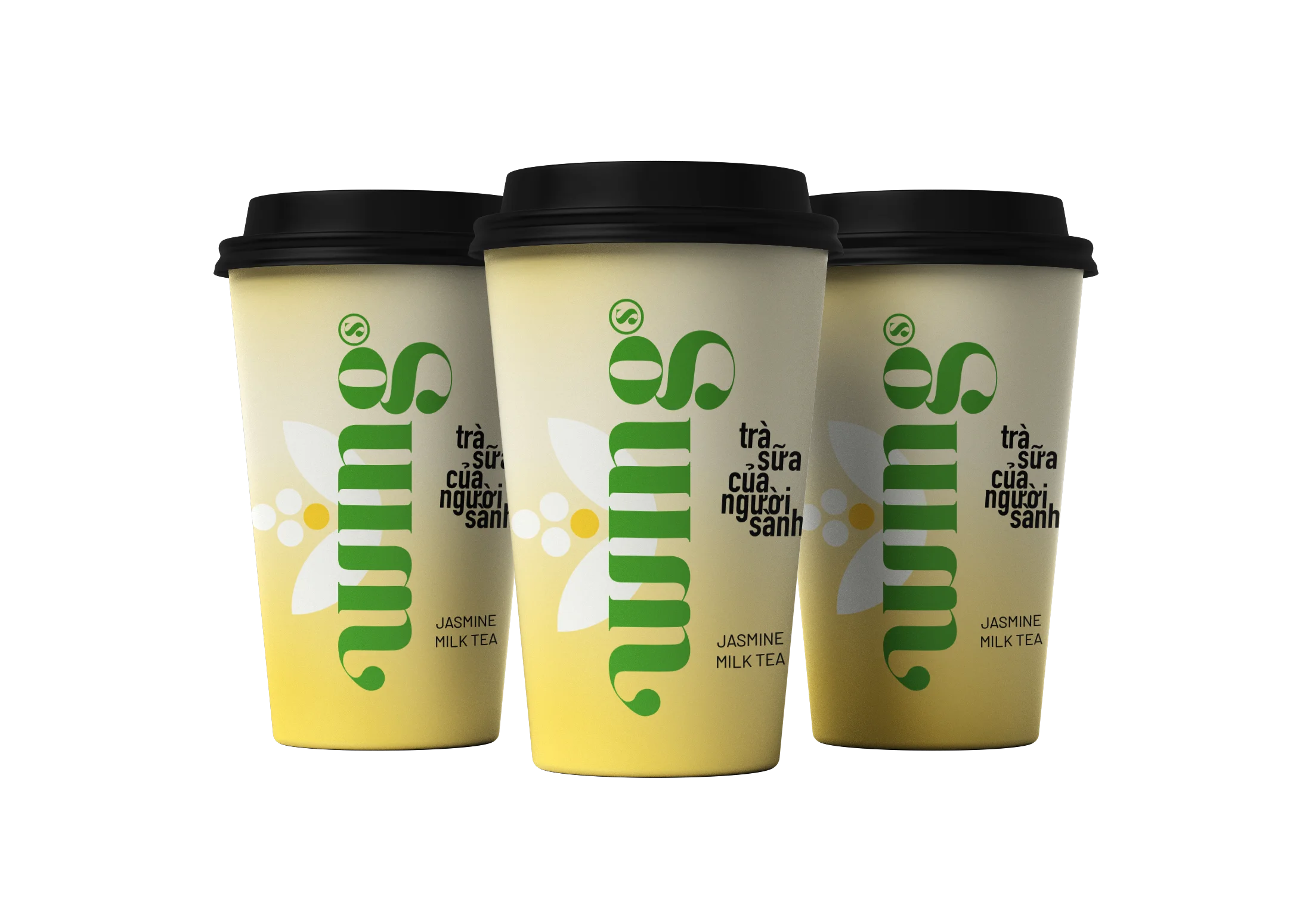 Мгновенный Жасмин Milktea с белым жемчугом 1 упаковка 6 чашками