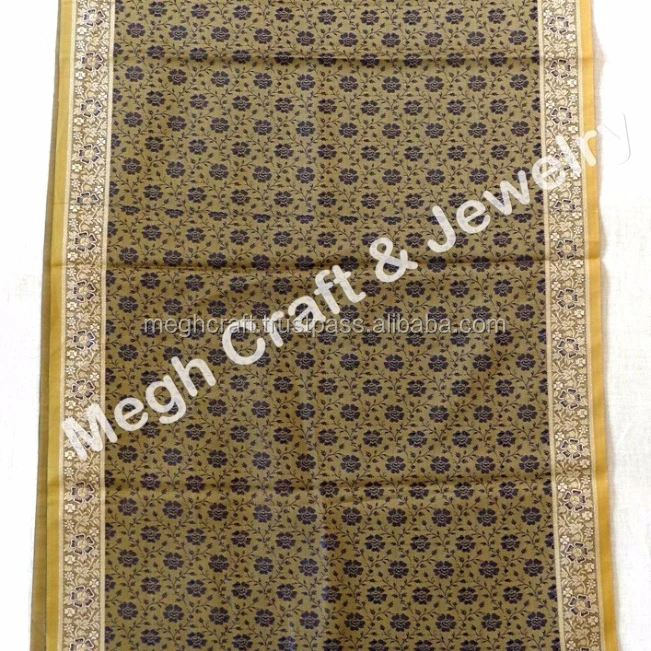 Wholesale Online Buy Indian pashmina shawls / stoles -Designer Silk stoles Reversible designer stoles