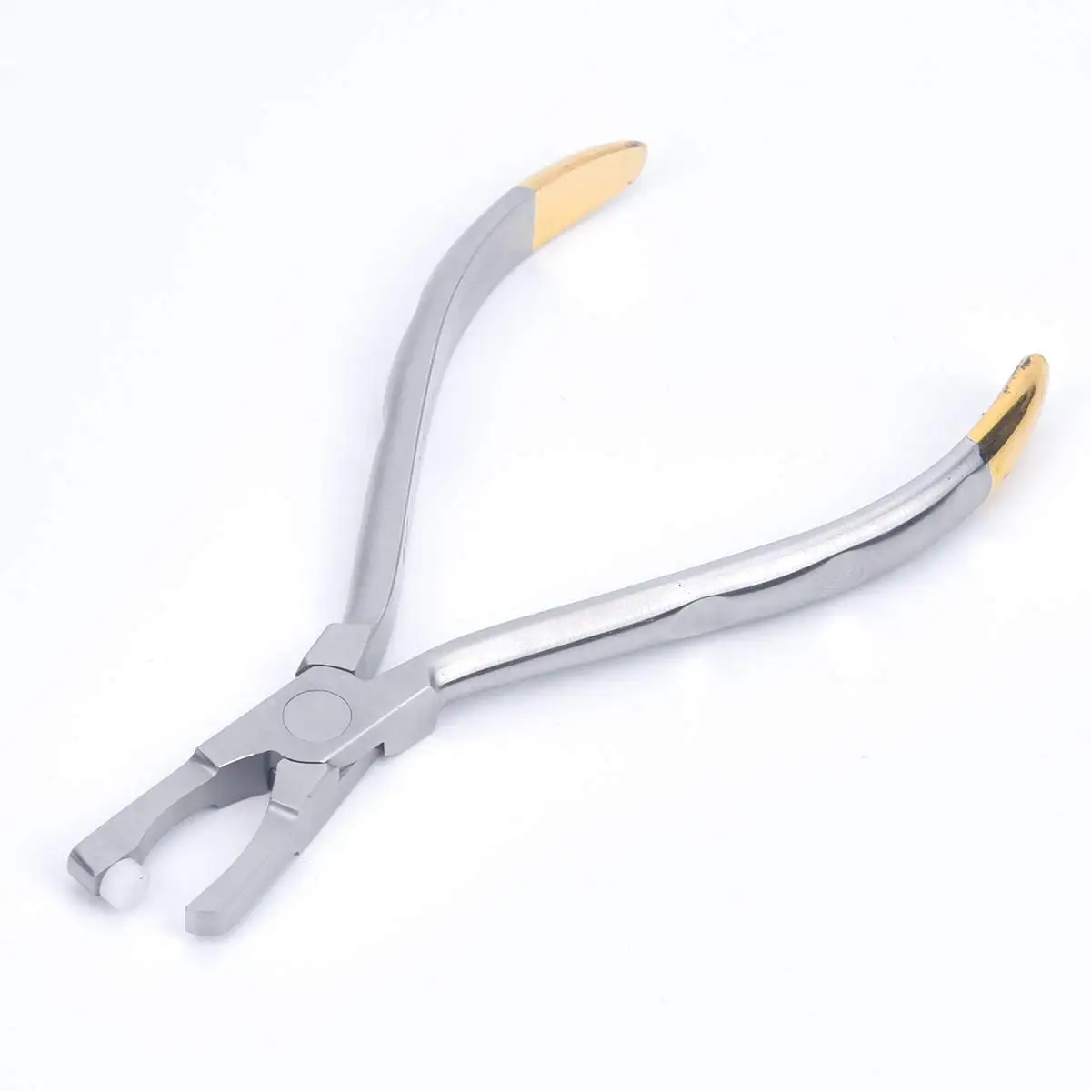 Dental Orthodontic Molar Band Remover Pliers Dental Posterior Teeth Bands Remover Teflon Button with Gold Plated Handle