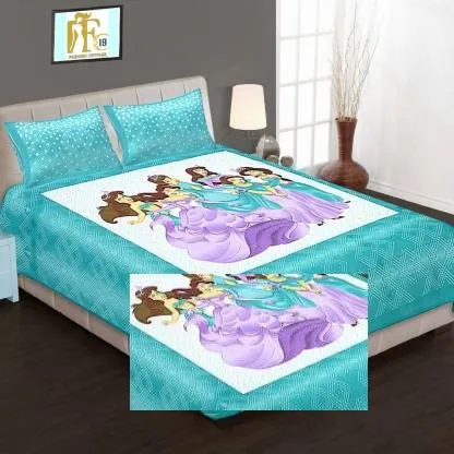 REVE 150 TC Microfiber Bedding Bed Sheet |  3D Printed Double Microfiber  Bed sheet Set | Indian Exporter Bed sheet Set for Sale