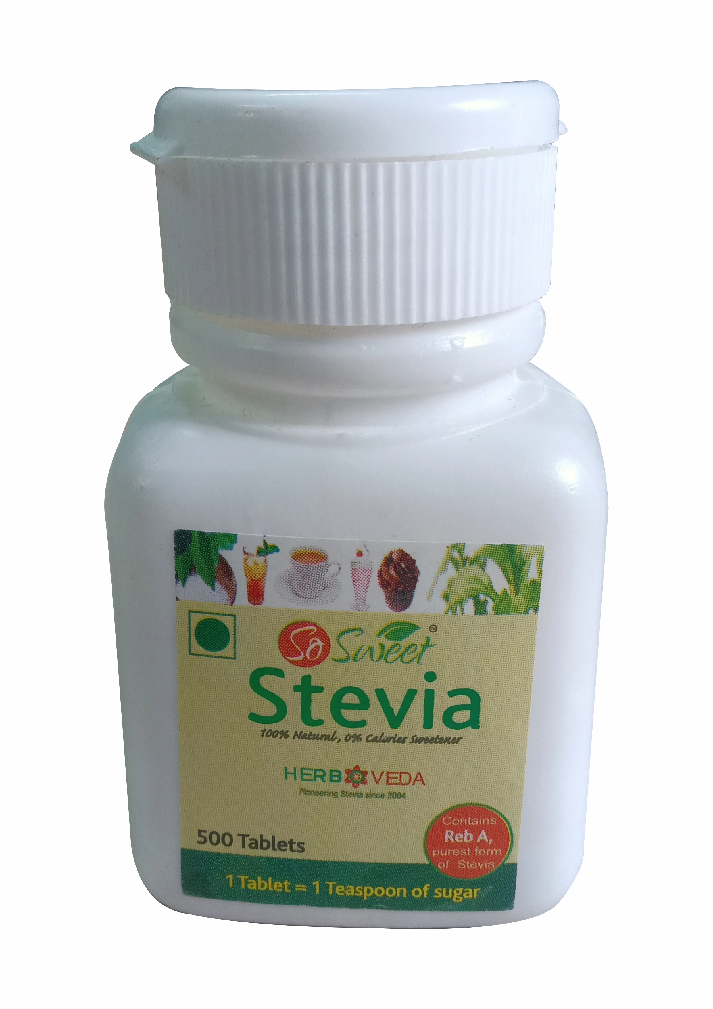 Stevia plant liquid extract in 20 ml packaging