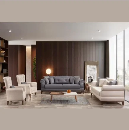 Living Room Sofa Berger Modern Customized Color Cleanable Fabric Solid Wood Frame Top Quality Cheap Sofa