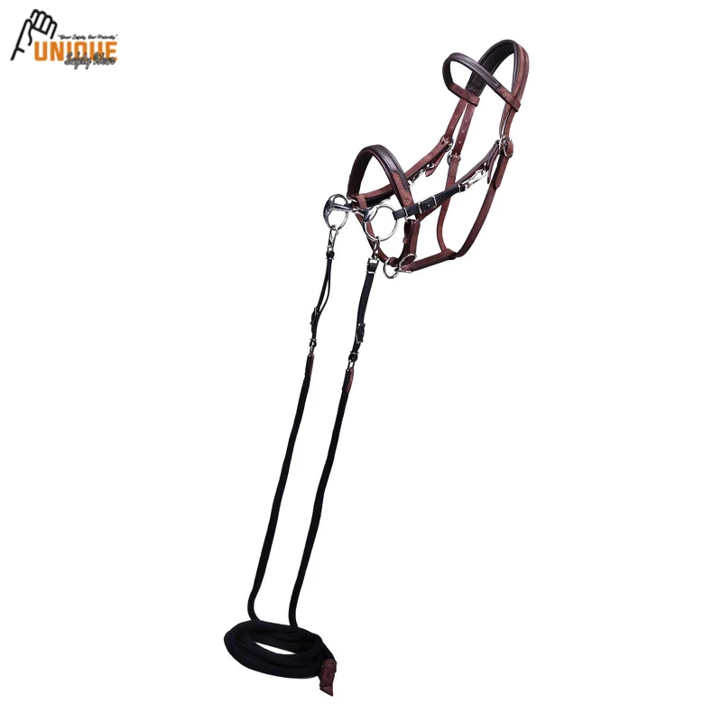 Конная уздечка из натуральной кожи для верховой езды/английская кожаная езды Премиум-качества + петли