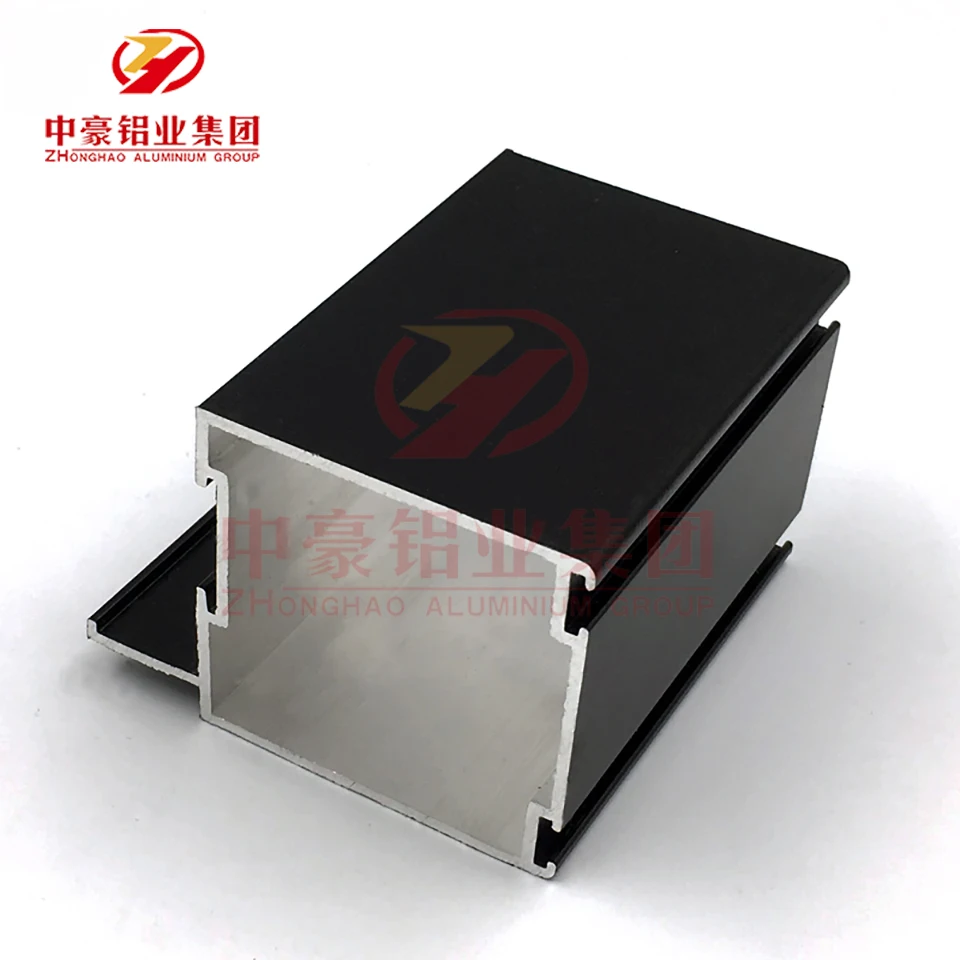 Anodised black aluminum profile connector accessories