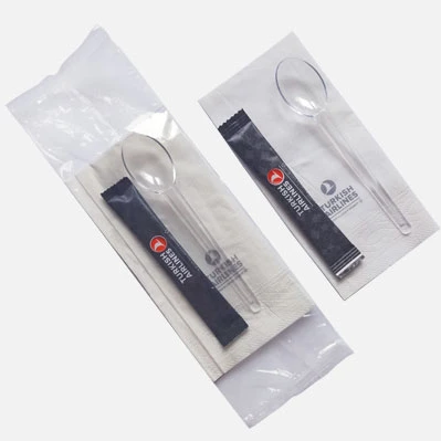 Disposable Flatware Cutlery Sets Spoon Fork and Knife Kit Pp/ps/pla/ Disposible Plastic Party Cornstarch Hotel Restaurant Home