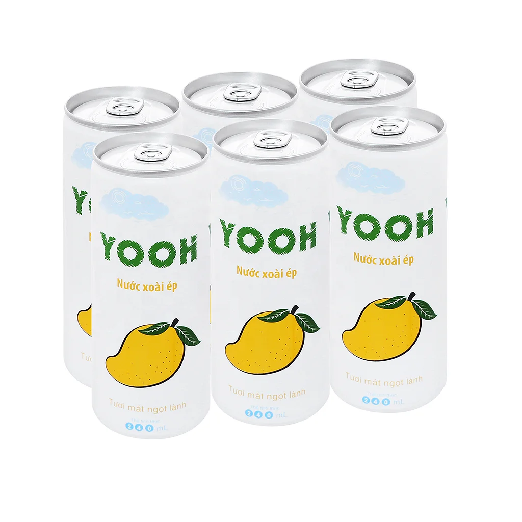 Fruit Juice 240ml Canned fresh Mango Juice Drink