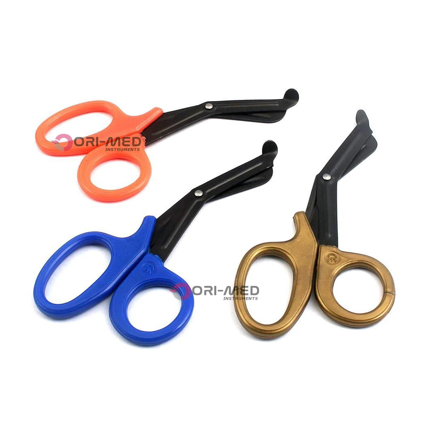 3 Pieces Multi Color Stainless Steel Tactical Bandage Scissors EMT EMS Utility Shears First Aid