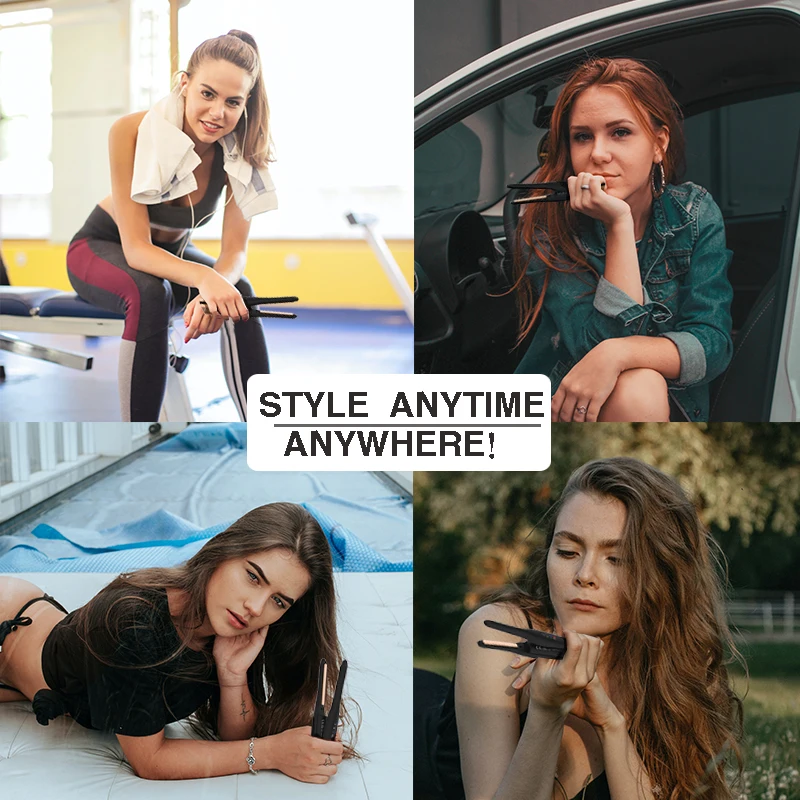 Тонкая пластина Мини Путешествия для укладки волос Горячая продажа инструменты беспроводной USB перезаряжаемые беспроводные выпрямитель утюжок выпрямления