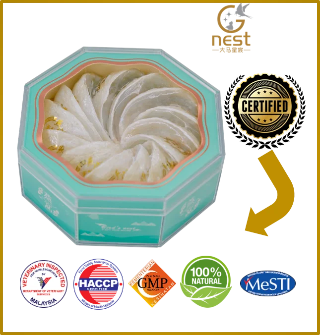 
4A 50g/100g/150g High Quality Bird Nest Cubilose from Malaysia (Yuan Mi Zhan) 