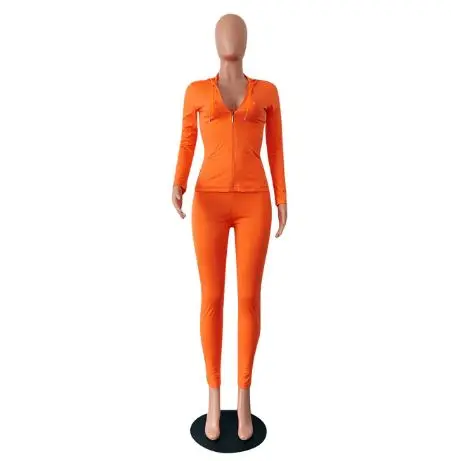 Wholesale slim fitted Women Two Piece Sets Outfits Long Sleeve Crop tracksuit for women ladies gym tracksuits women fitness wear