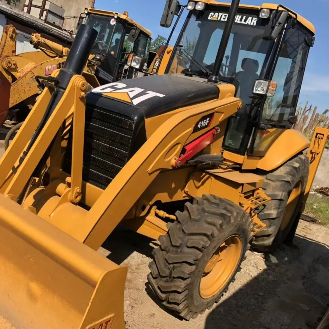 Original retroexcavadora CAT416F backhoe excavator loader CAT416F small backhoe loader with best price for sale