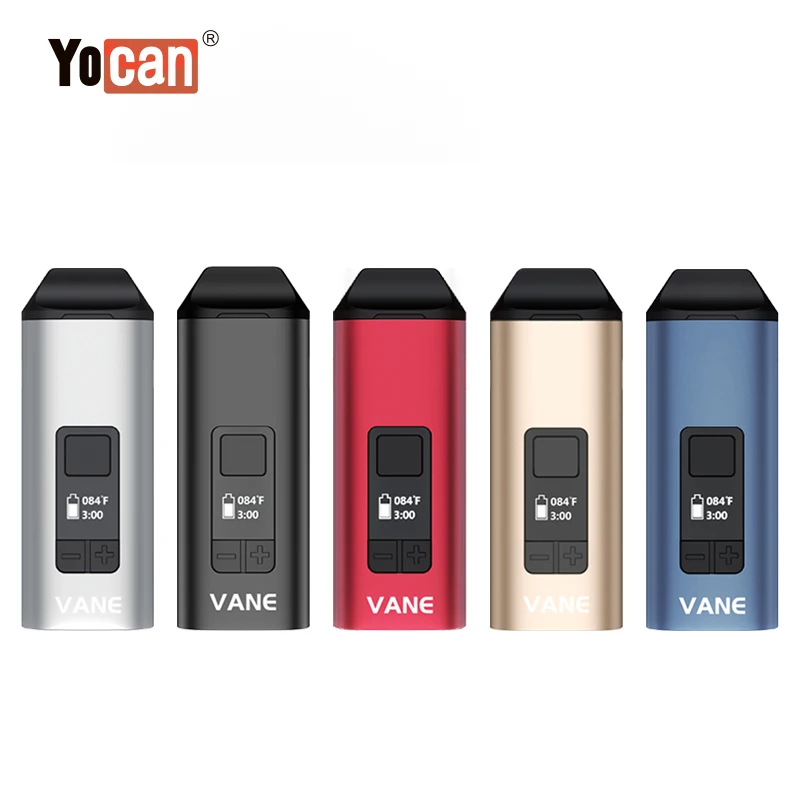 New Customized 1100mah Vaporizador Herbal Yocan Vane Dry Herb Vaporizer