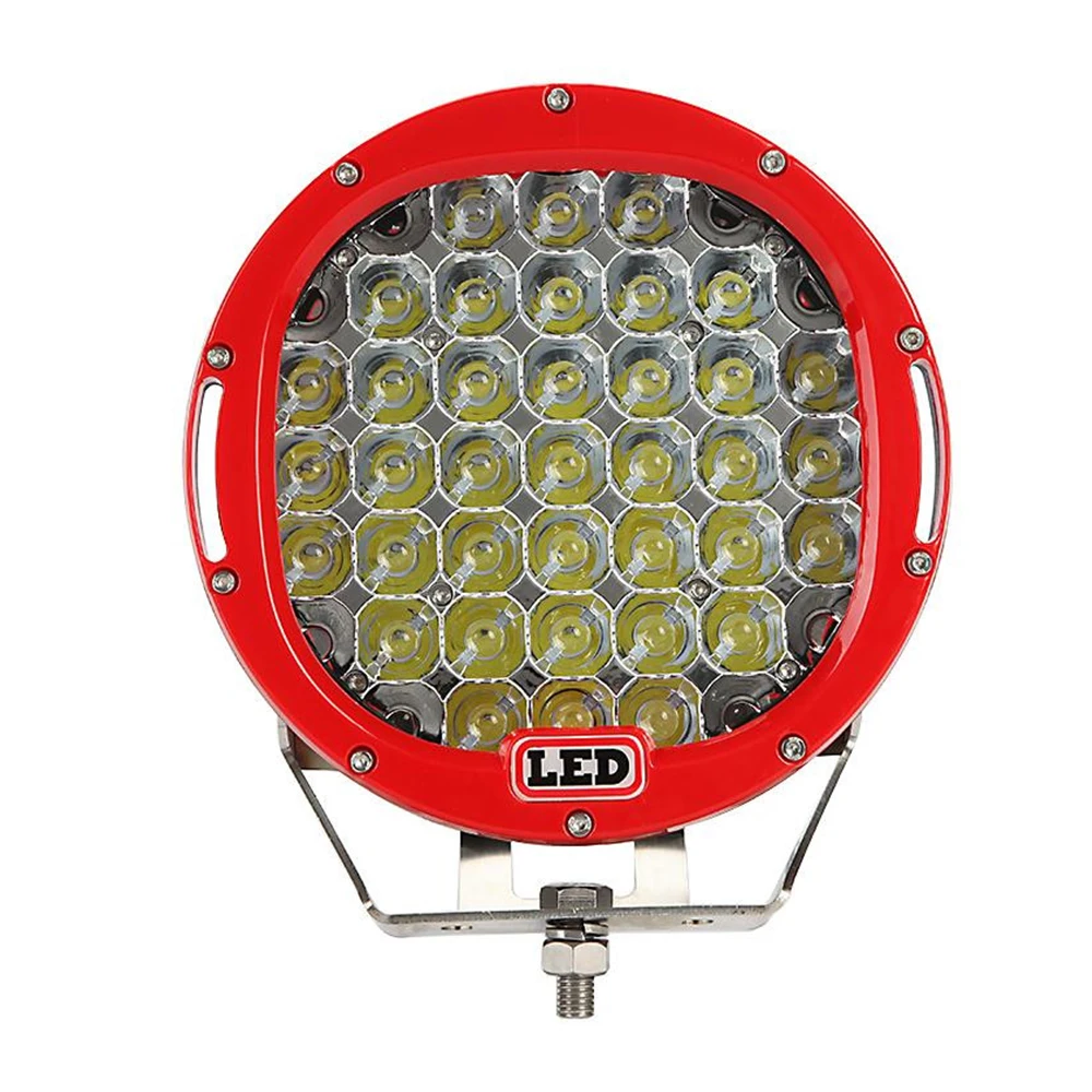 Factory manufacturer led semi truck lights 185w e-mark led driving lights round car accessories for 4x4