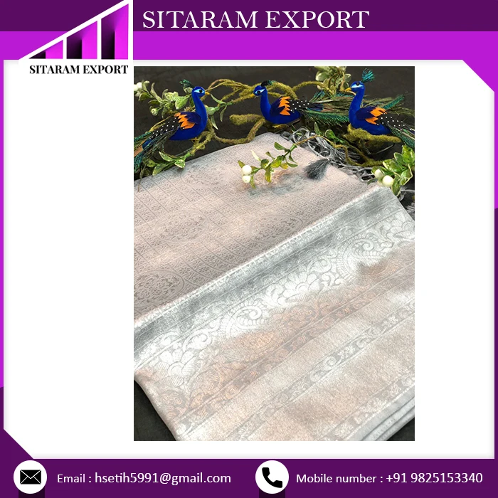 100% Pure Banarasi Silk With Pure Silver Kasabjari Women Silk Saree Buy at Affordable Price