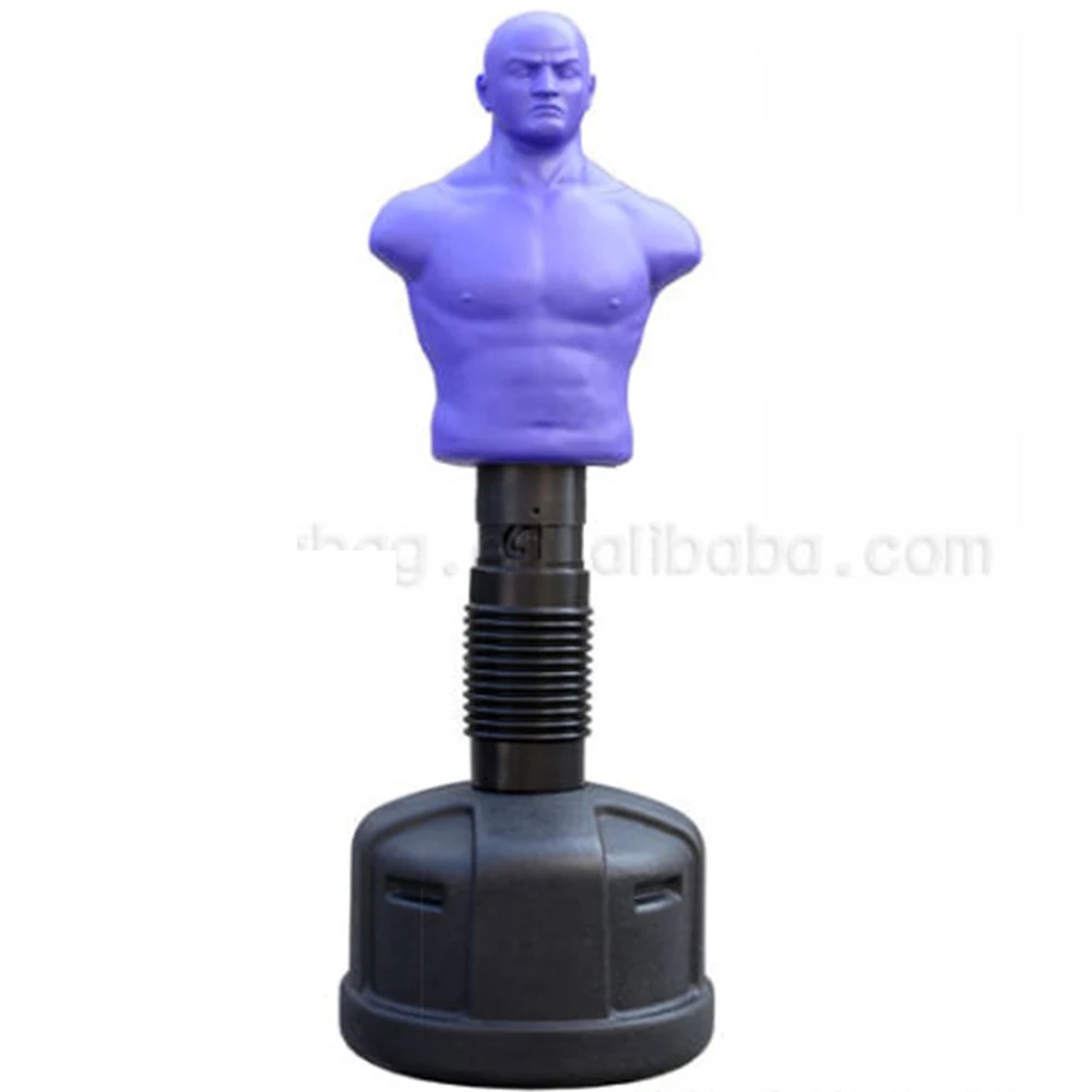Black Professional Silicone Boxing Man Dummy Bob MMA Dummy High Quality PU Leather Punching Bag