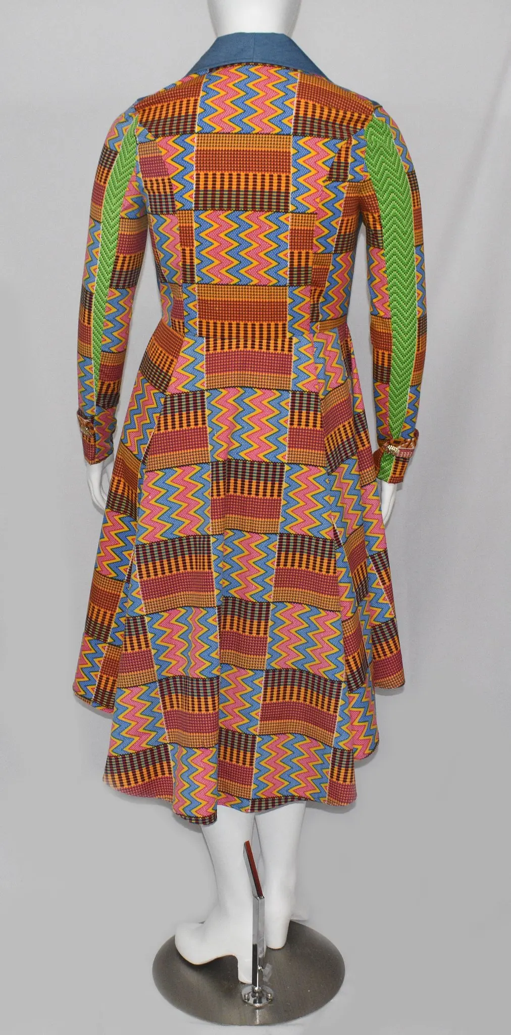 
Trendy African Denim Dutch Wax Printed Hollandaise Kente Fabric Suite All Sizes 