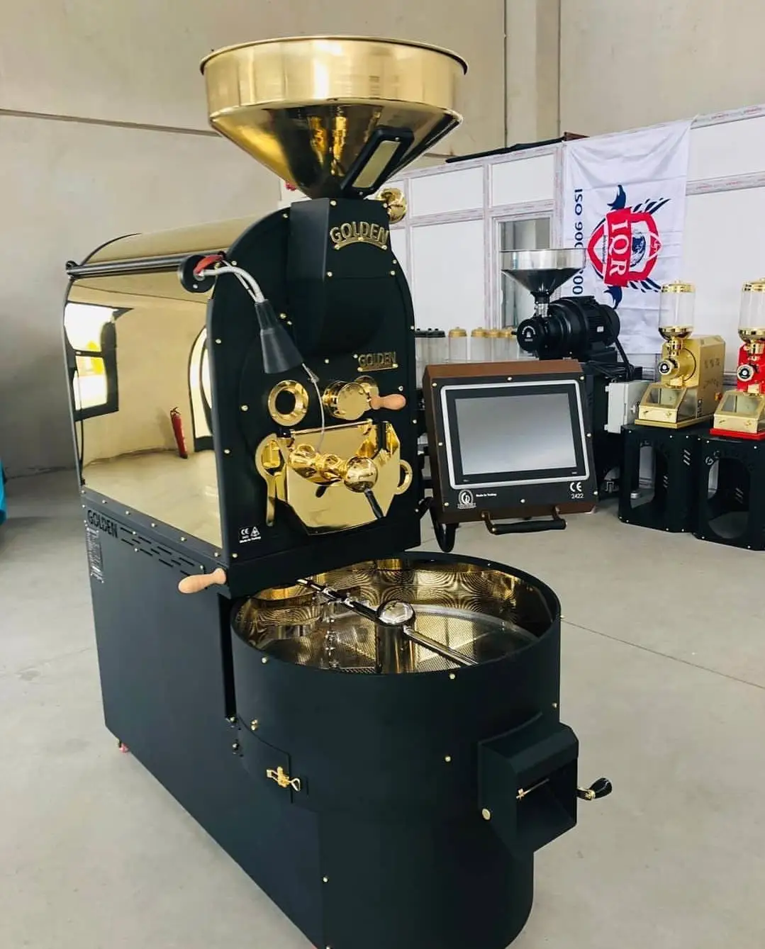 
GR15 Coffee Roaster with PLC Screen with 15 Kg Batch Capacity Food Shop Provided 2 Years Bakery Hotels Online Support Turkey 