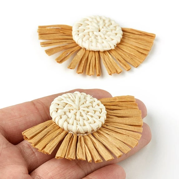 Оптовая продажа детали для сережек из ротанга висячие серьги бисера женщин новые аксессуары