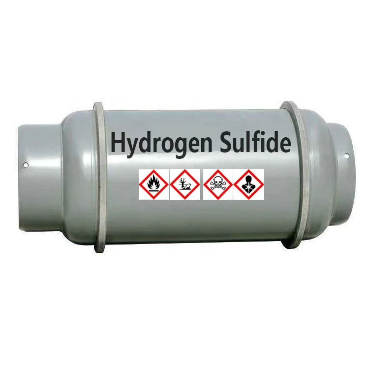 
Factory Supply 99% Purity H2S Hydrogen Sulfide Gas 