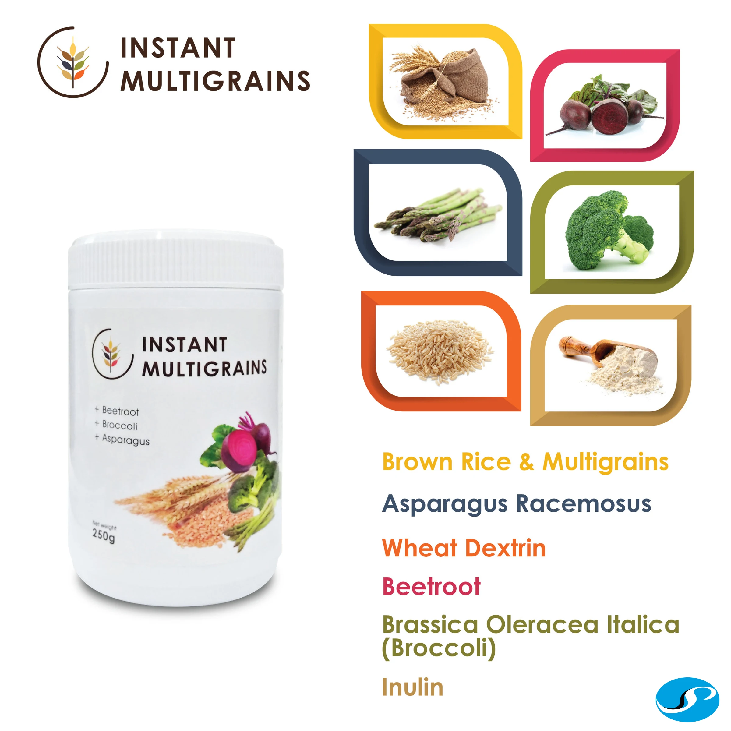 High Fiber High Antioxidant Ready to Eat Multigrain Breakfast Cereal Meal beetroot asparagus & brocoli weight control	HALAL