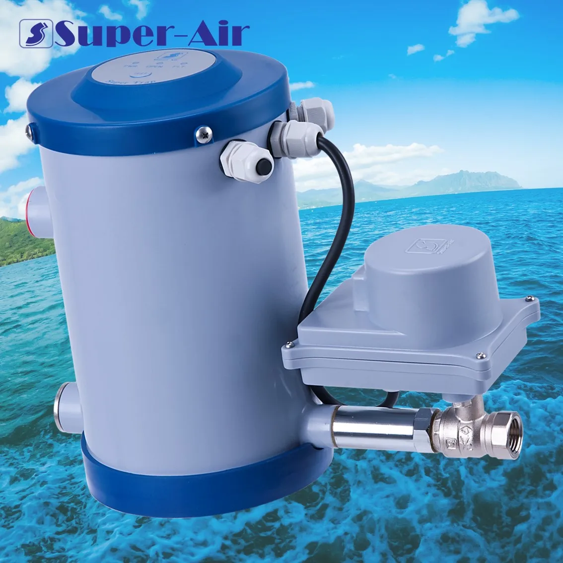 Made in Taiwan Worthy Super Trap Motorized Ball Valve Type Zero Air Loss Automatic Condensate Drain for Air Compressor System
