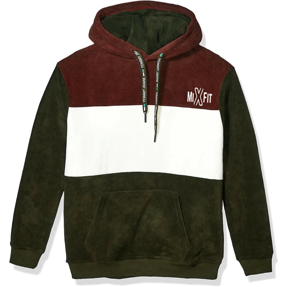 Оптовая продажа пуловер толстовки без рукавов на заказ Мужская толстовка с капюшоном мехом внутри