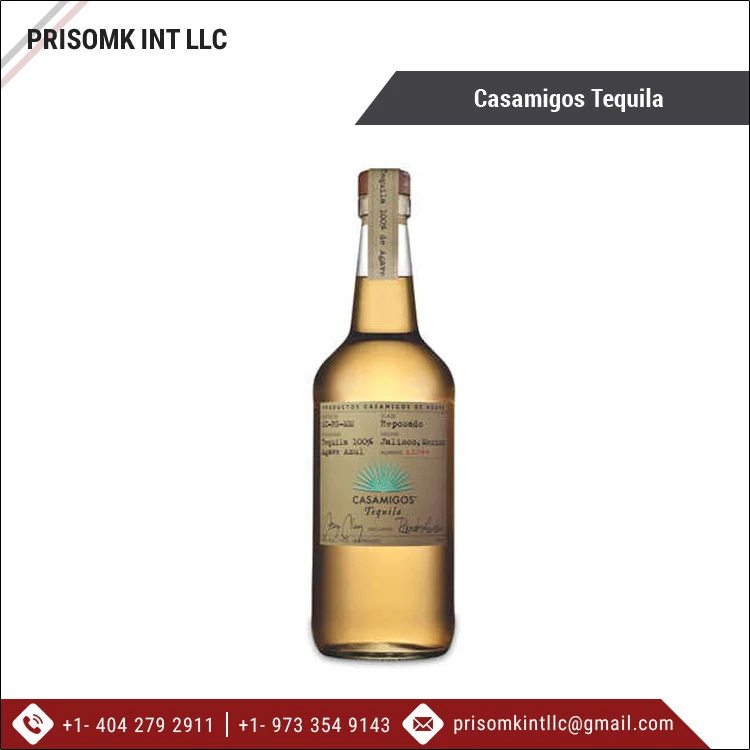 Agave Flavored 43% Alcohol Content Alcoholic Beverage Casamigos Tequila 700ml Bottle for Wholesale Purchase