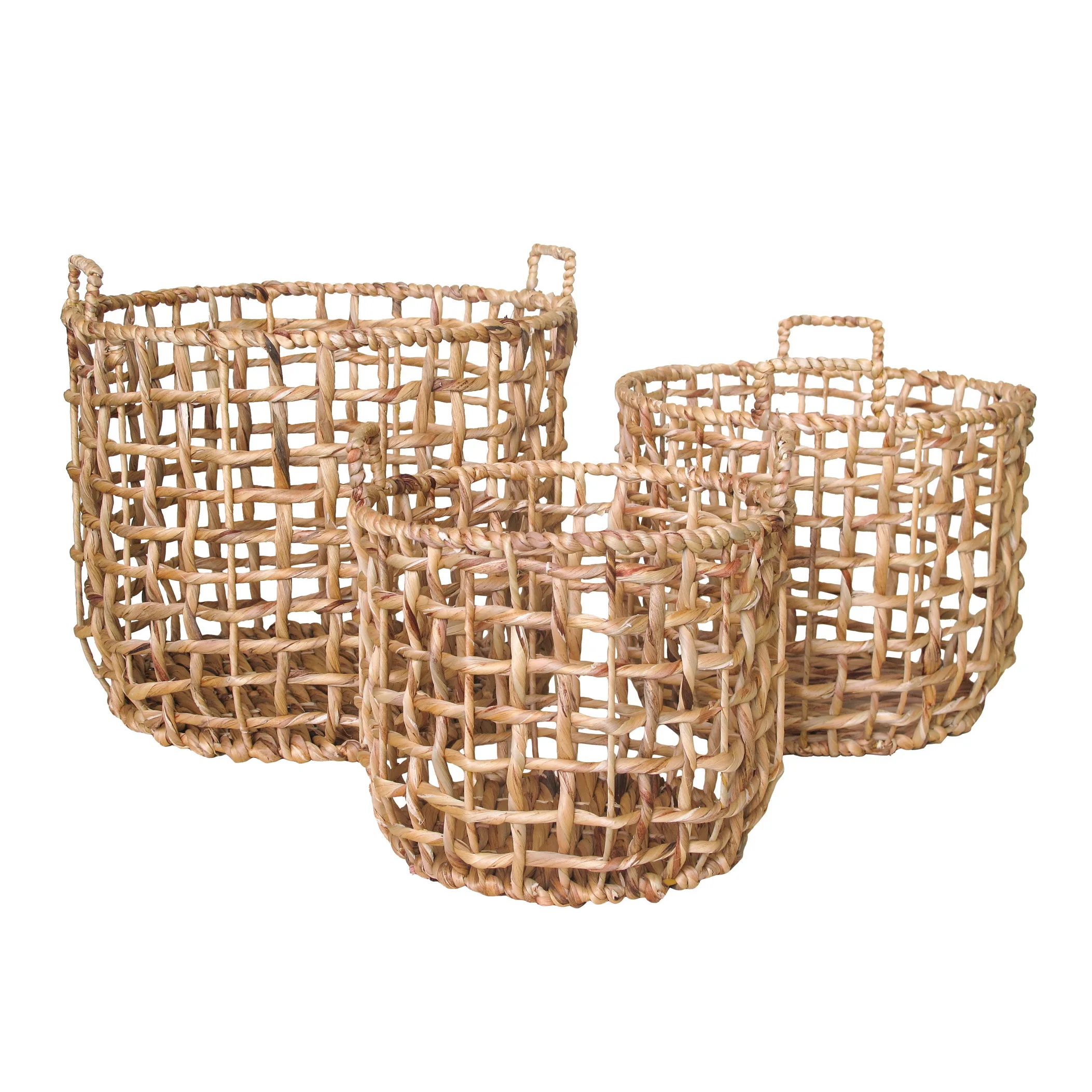 Handcrafted fashionable bamboo storage basket made in Vietnam folding feature for sundries