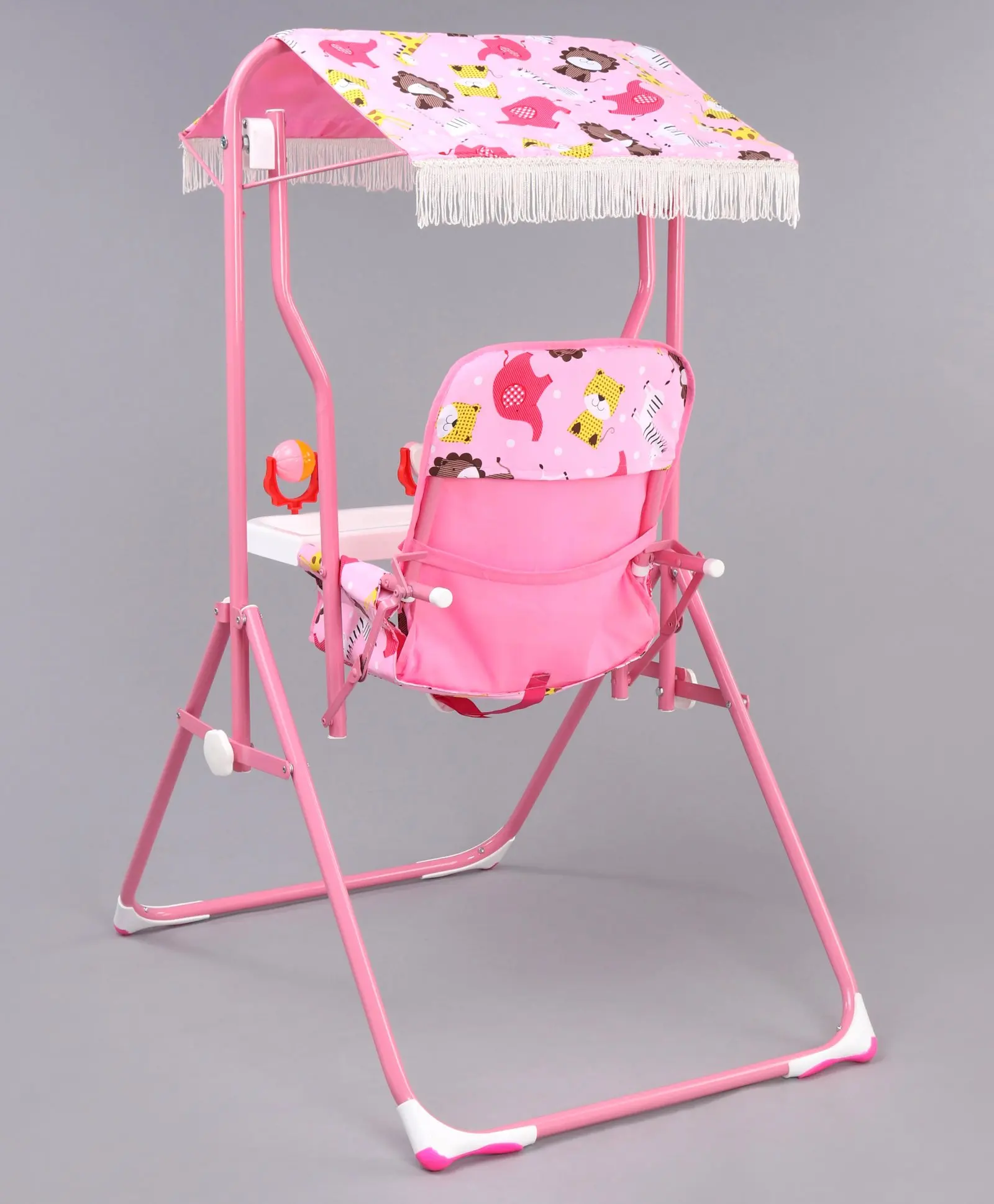 Популярные высококачественные детские качели для улицы садовые розового цвета по оптовой цене подходят детей от 6 до 36 месяцев