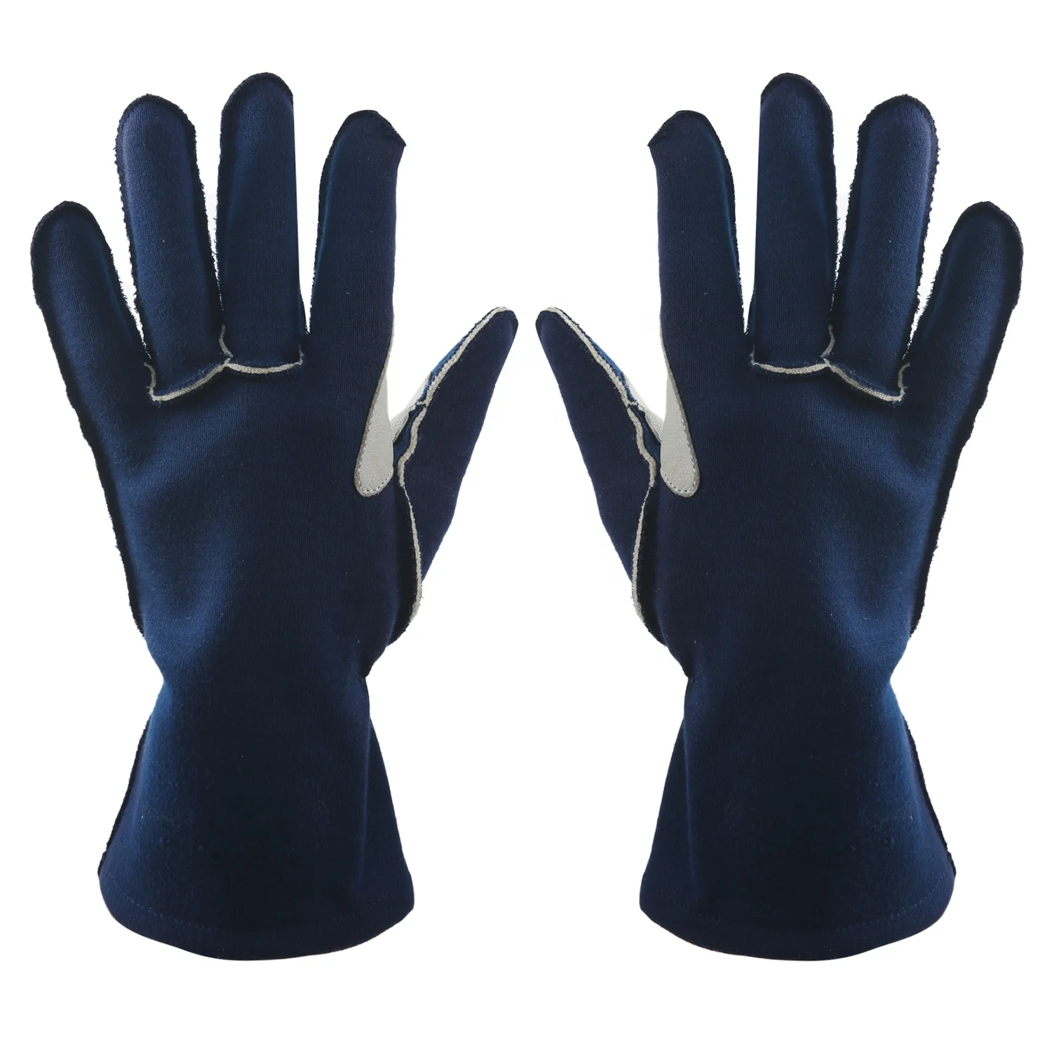 Custom Logo SFI Nomex High Quality Full Finger Racing Gloves XL Size Sportswear for Adults for Car & Go-Kart Racing