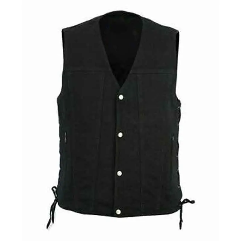 High Quality Leather Motorbike Vests Men Vest