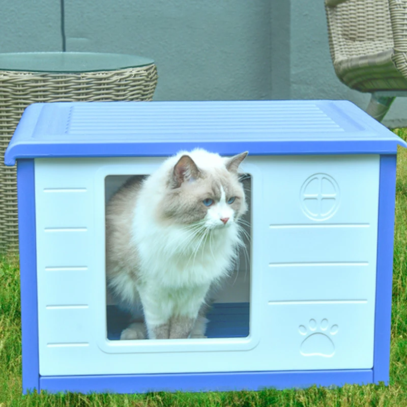 JL outdoor plastic cat houses & furniture cages carriers for cat