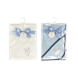 2020 Soft High Quality 100% Cotton Baby hooded kufala Blanket with cute cloud Pattern