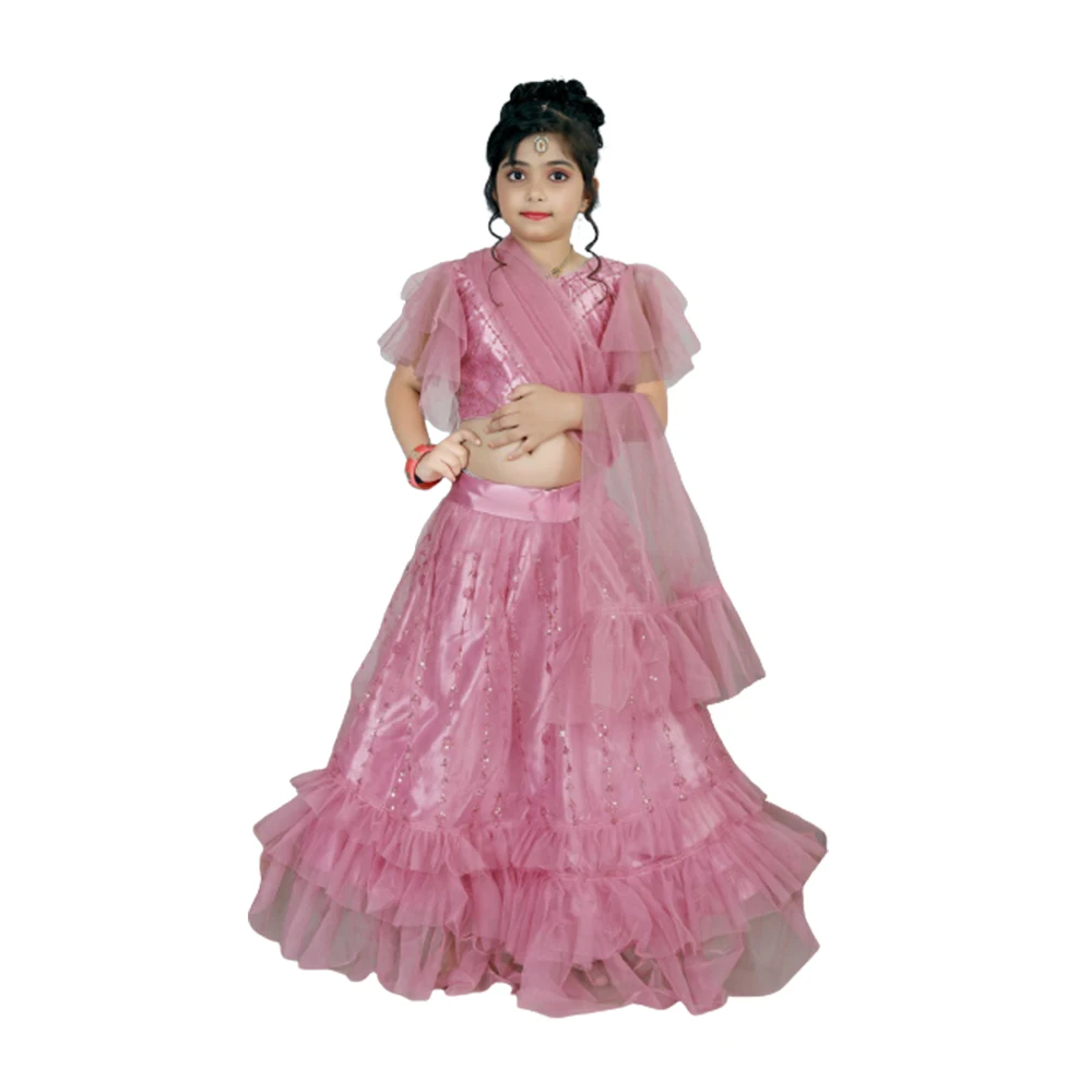 New Design Kids Cloth Collection Ghagra Choli Lehenga Choli For Girls At Wholesale Price