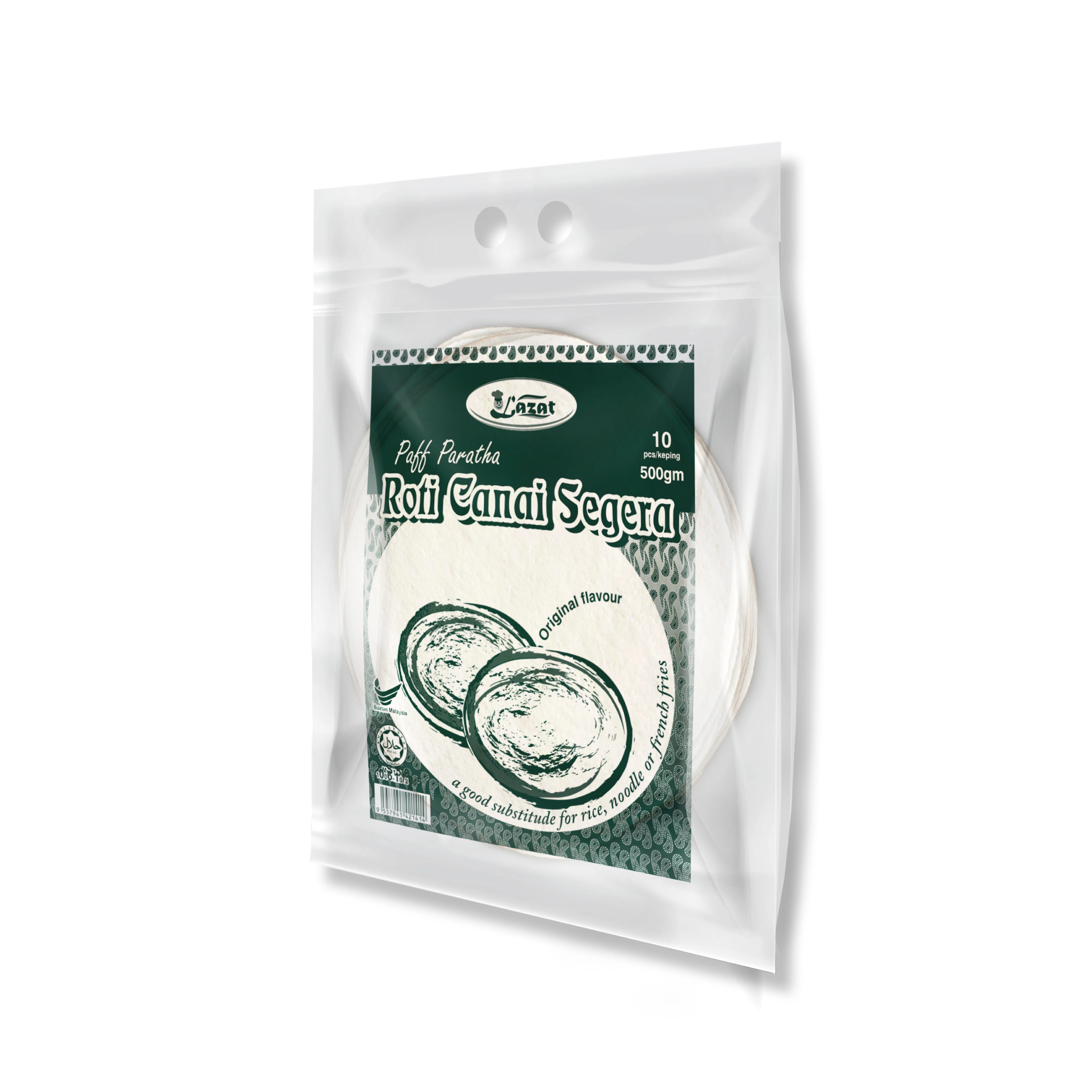 Безглютеновый замороженный/охлаждающий жаровня Paratha-оригинал 10 дюймов (500 г X 24 кв. М) из