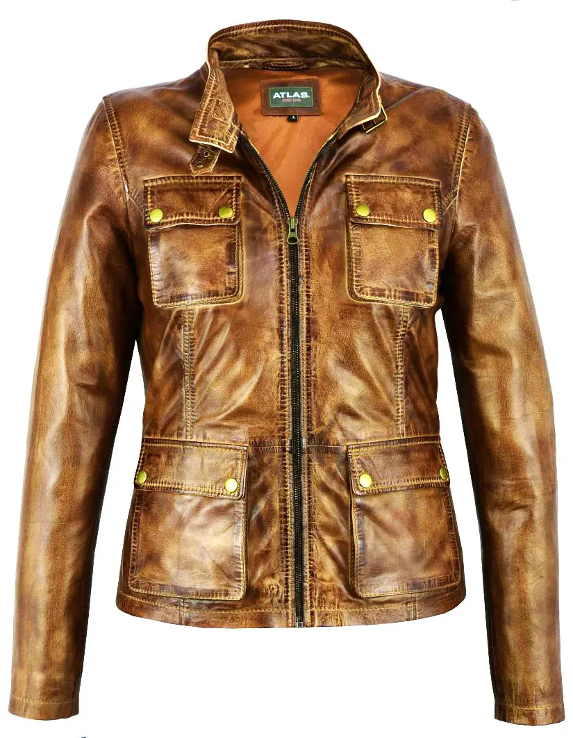 
Стильная модная кожаная куртка для женщин-100% овечья кожа-высокое качество Ykk блестящие серебряные аксессуары 