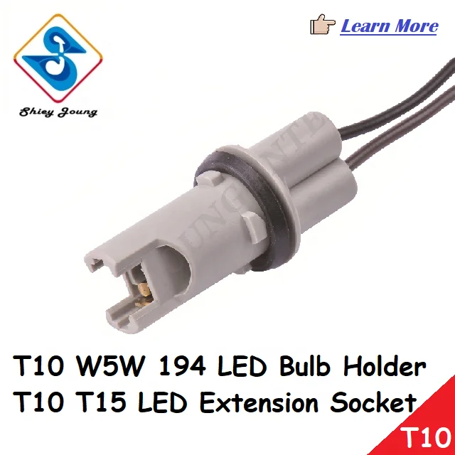 T10 W5W 194 LED Bulb 2 P Led Extension Socket Customized Lamp Holder