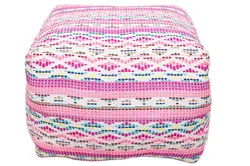 2021 new design top quality super luxurious jacquard Moroccan style bohemian pouf by Indian manufacturer at wholesale price