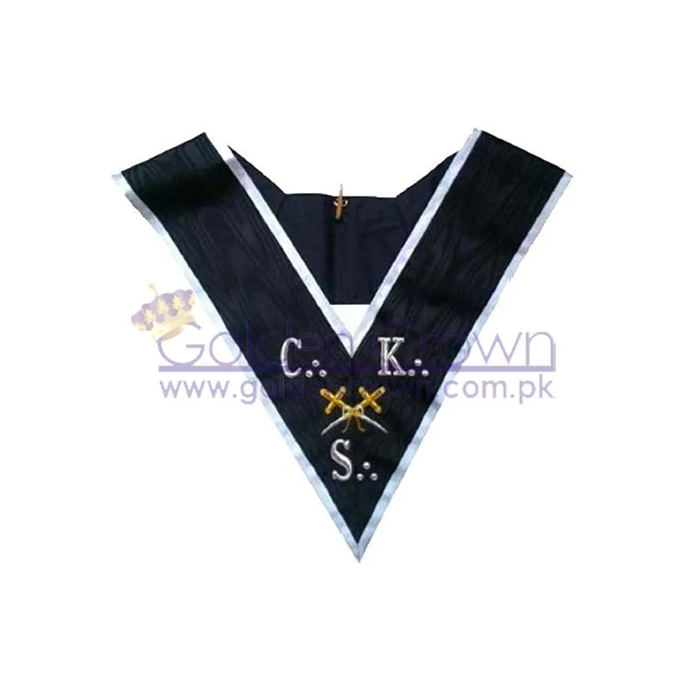 OEM Masonic collar - AASR - 30th degree - CKS - Cross Swords | Masonic Collar Wholesale Supplier