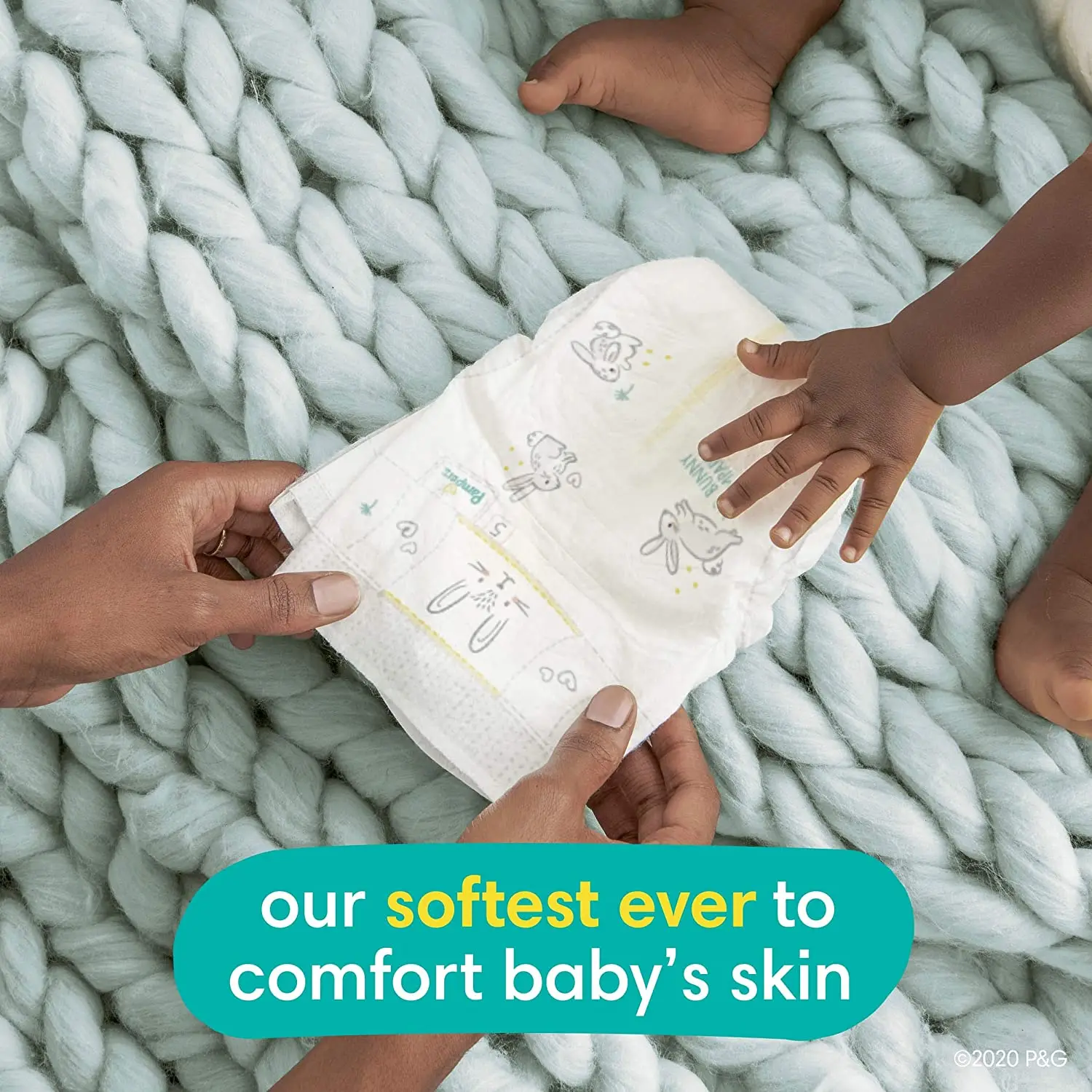 SHIPPING FREE  Baby Diapers Size 5, 132 Count - Pam pers Swaddlers, ONE MONTH SUPPLY (Packaging and Prints on Diapers May Vary)