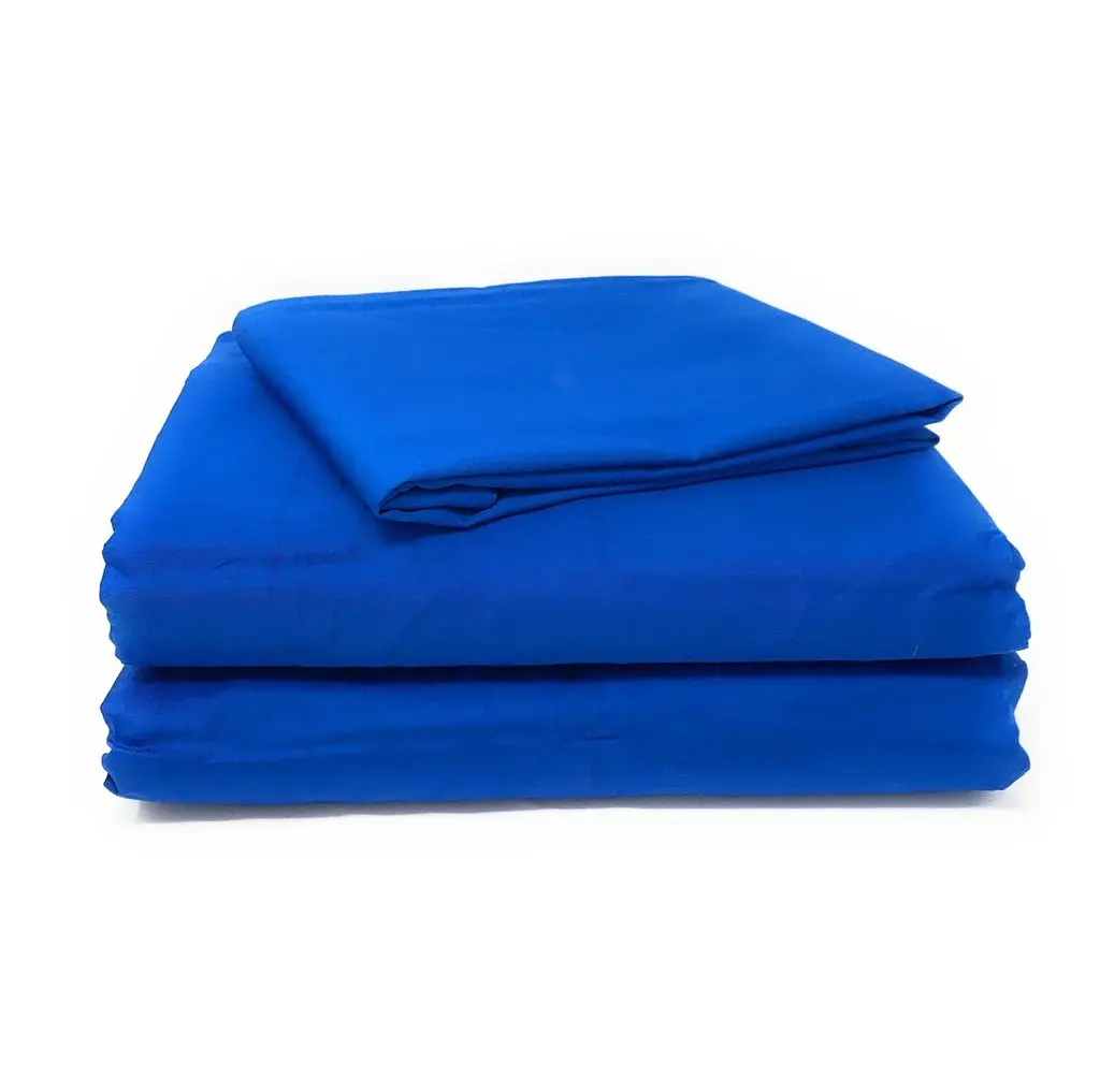 Cotton/Poly cotton/Polyester Soft Fabric Plain & Fitted Bed sheet for Hospital & Hotel